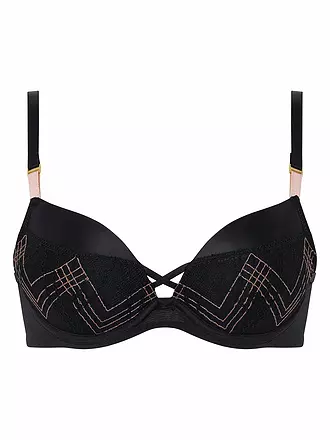 CHANTELLE | Reggiseno push-up MEMENTO nero / lurex rosa | 